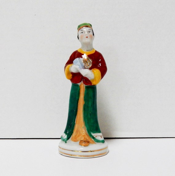 Vintage Ceramic Oriental Man Figurine Made in Occupied Japan Etsy