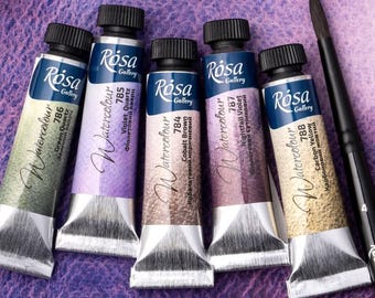 GRANULATING Watercolour ROSA Gallery Professional Paints, 10 ml Tubes (Custom Colors)