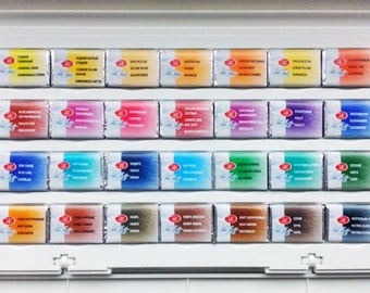 Watercolor Paint Set Artists White Nights St Petersburg RUSSIAN Nevskaya palitra Aquarell kit Les Aquarelles Professional Watercolor pans