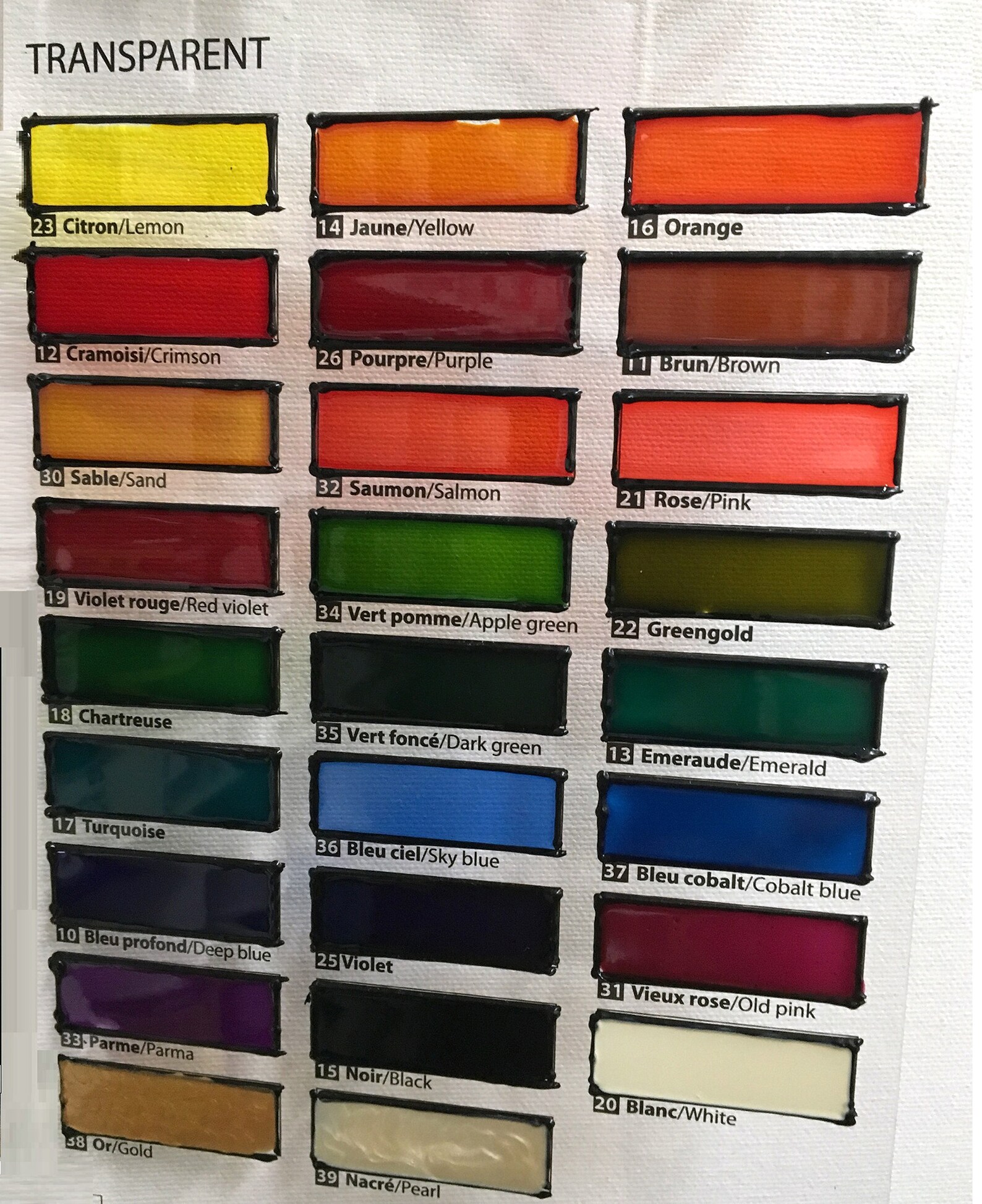 Pebeo Vitrail Stained Glass Effect Color Paints for Glass Etsy UK