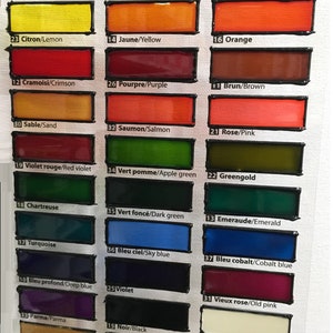 Pebeo Vitrail Stained Glass Effect Color Paints for Glass Stone Metal ...