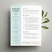 Modern Resume Template and Cover Letter Template for Word | DIY Printable 3 Pack | Professional and Creative Design 