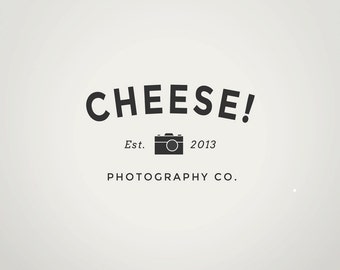 DIY Premade Logo Design | Custom Branding and Watermark | Instant Download | Editable Adobe Photoshop Logo Template | The Cheese