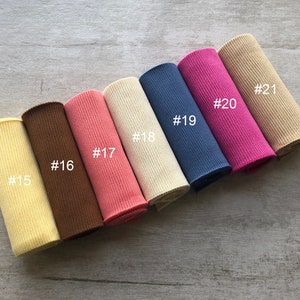 Heavy Weight Elastic Rib Knit Cuffs Waistband Collar Fabric Trim SH3176