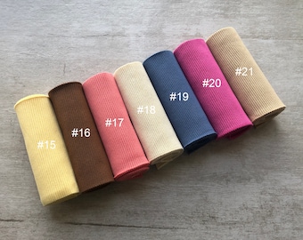 Heavy Weight Elastic Rib Knit Cuffs Waistband Collar Fabric Trim SH3176