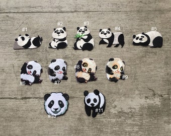 Iron On Panda Appliques Clothing Accessories