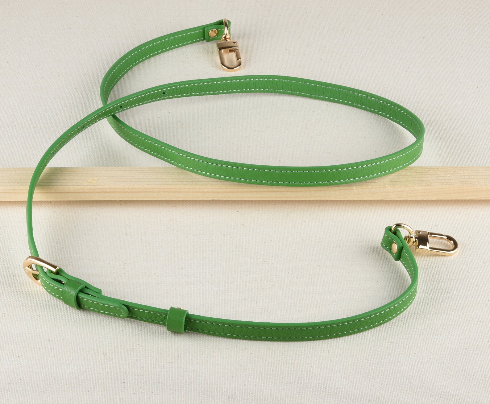 Green Color Adjustable Faux Leather Bag Strap Crossbody Strap Etsy