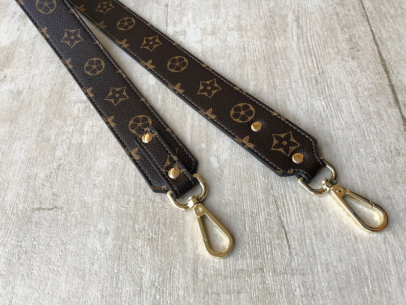 Dark Brown Synthetic Leather Handbag Strap 40 inch long