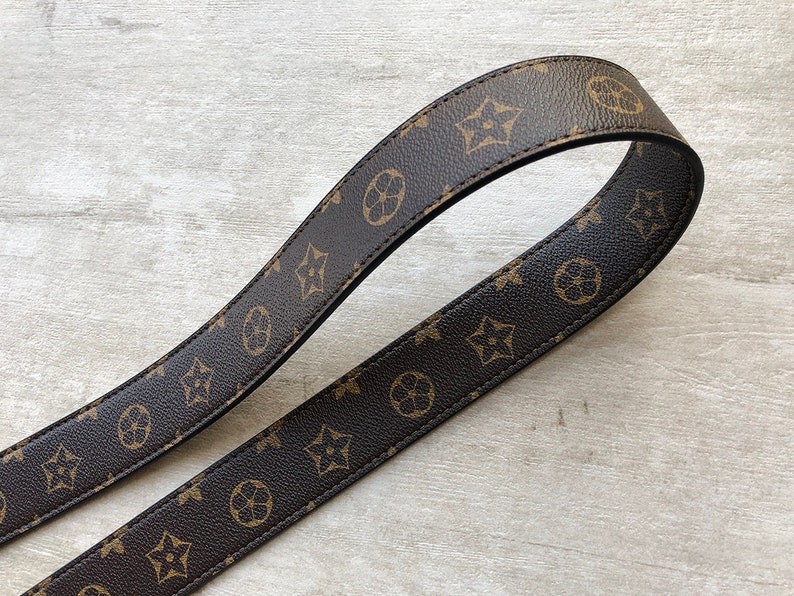 Dark Brown Synthetic Leather Handbag Strap 40 inch long