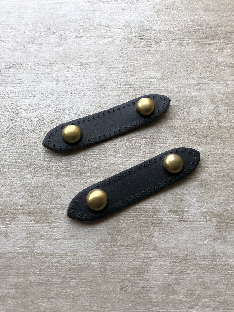 Genuine Leather Purse Feet Bag Studs