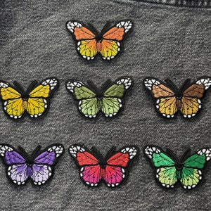 Embroidered Butterfly Patches Iron On Appliques
