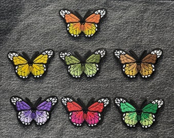 Embroidered Butterfly Patches Iron On Appliques