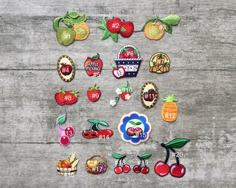 Embroidery Fruit Iron On Patches