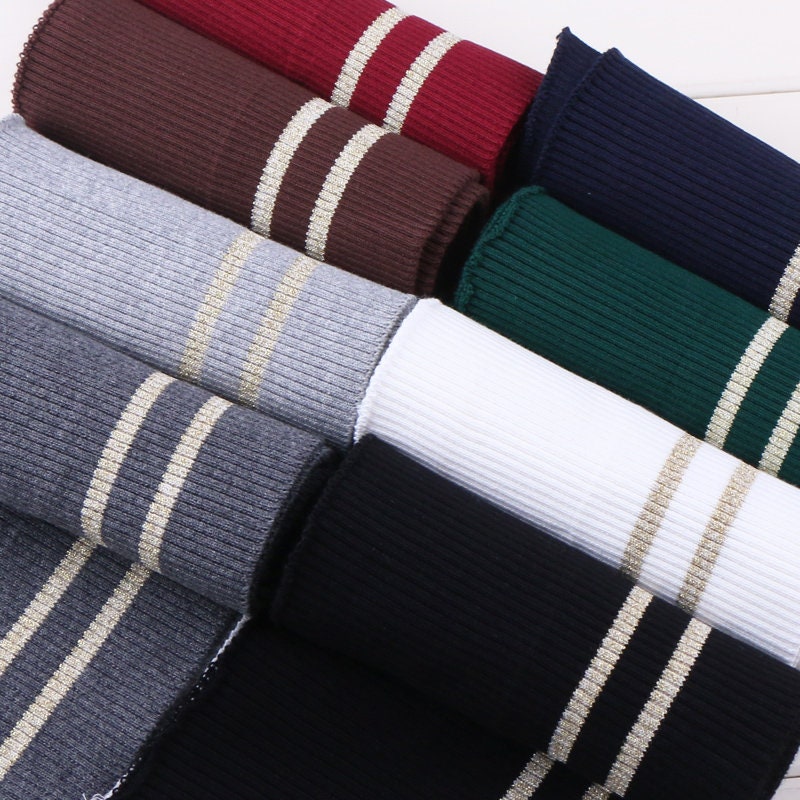 1pcs price Cotton Elastic Ribbon Trims Sleeve Collar Neck Sweater Baseball  Jacket Knit Cuffs Material Rib Clothing Material Z351