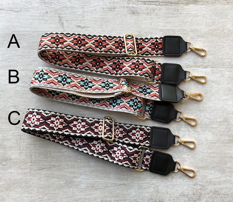 Adjustable Woven Strap Crossbody Bag Strap Etsy