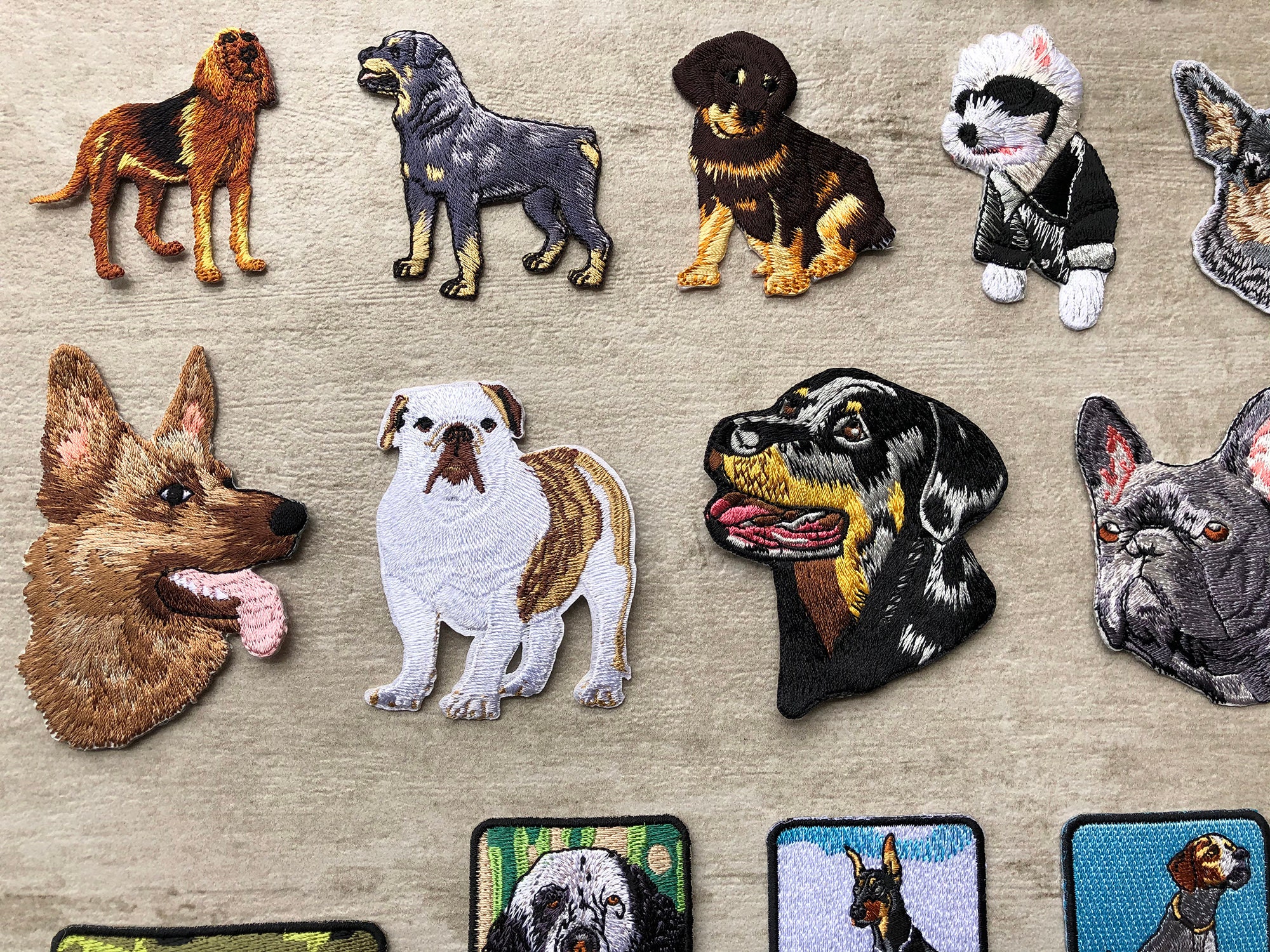 Embroidery Dog Iron on Appliques Etsy