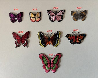 Embroidered Butterfly Patch Iron On Applique
