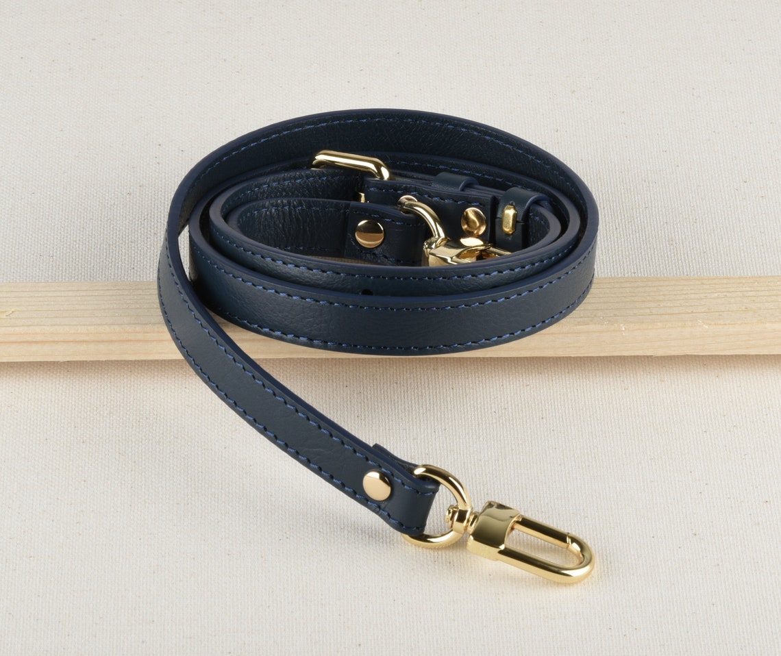 Navy Blue Adjustable Faux Leather Bag Strap Crossbody Strap - Etsy
