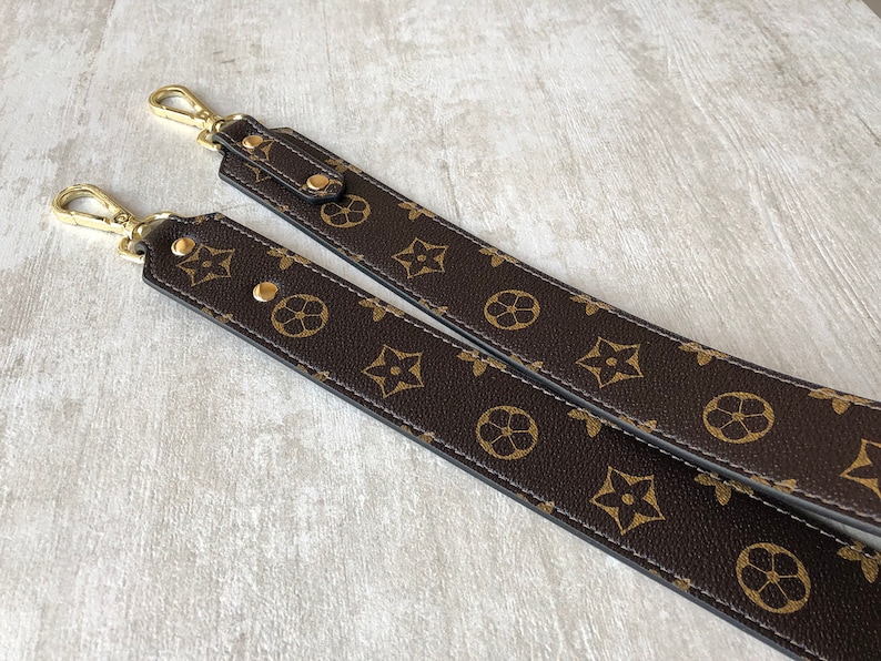 Dark Brown Synthetic Leather Handbag Strap 40 inch long