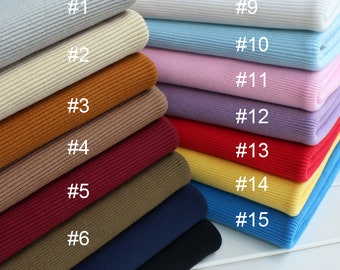 Heavy Weight Elastic Rib Knit Cuff Waistband Trim for Jacket SH325
