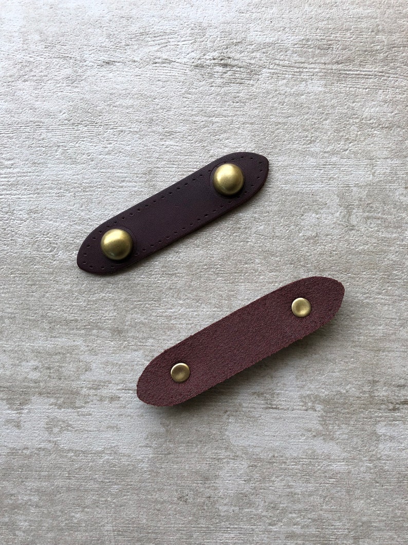 Genuine Leather Purse Feet Bag Studs