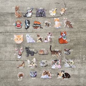 Stickerei Katze Applikationen