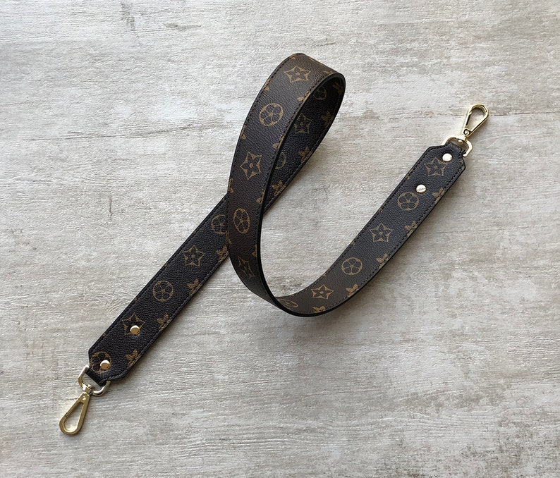 Dark Brown Synthetic Leather Handbag Strap 40 inch long