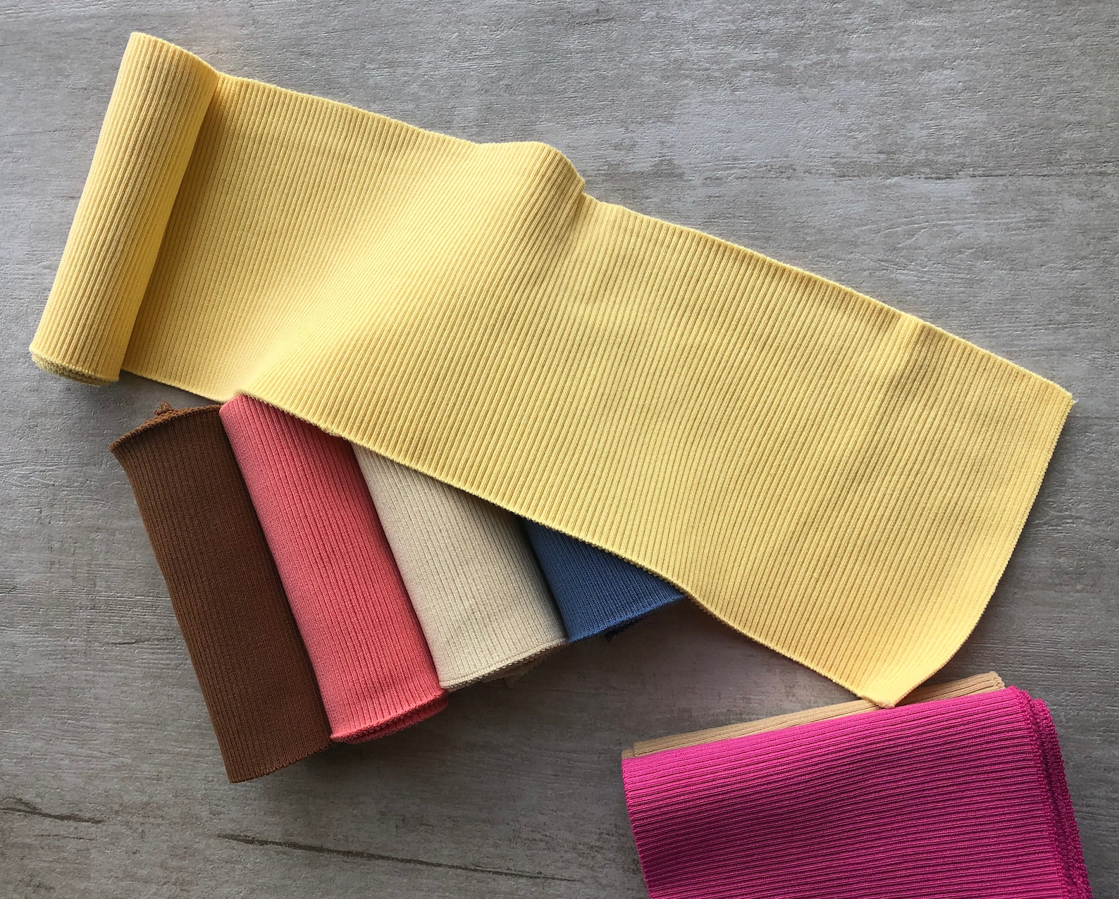 Heavy Weight Elastic Rib Knit Cuffs Waistband Collar Fabric Etsy