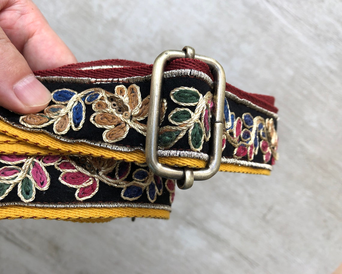 Embroidery Bag Strap Adjustable Crossbody Purse Strap Etsy