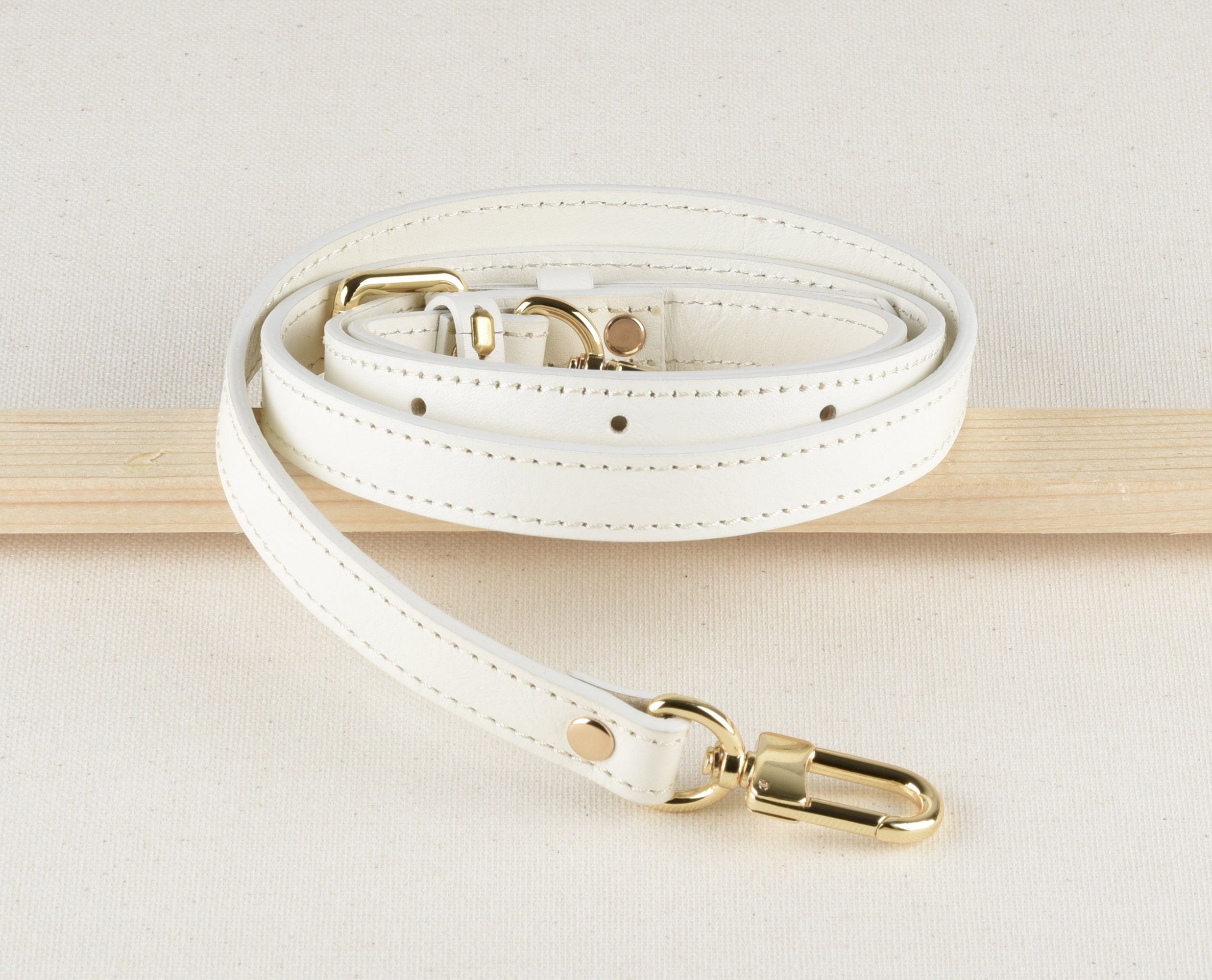White Adjustable Faux Leather Bag Strap Crossbody Strap for Etsy
