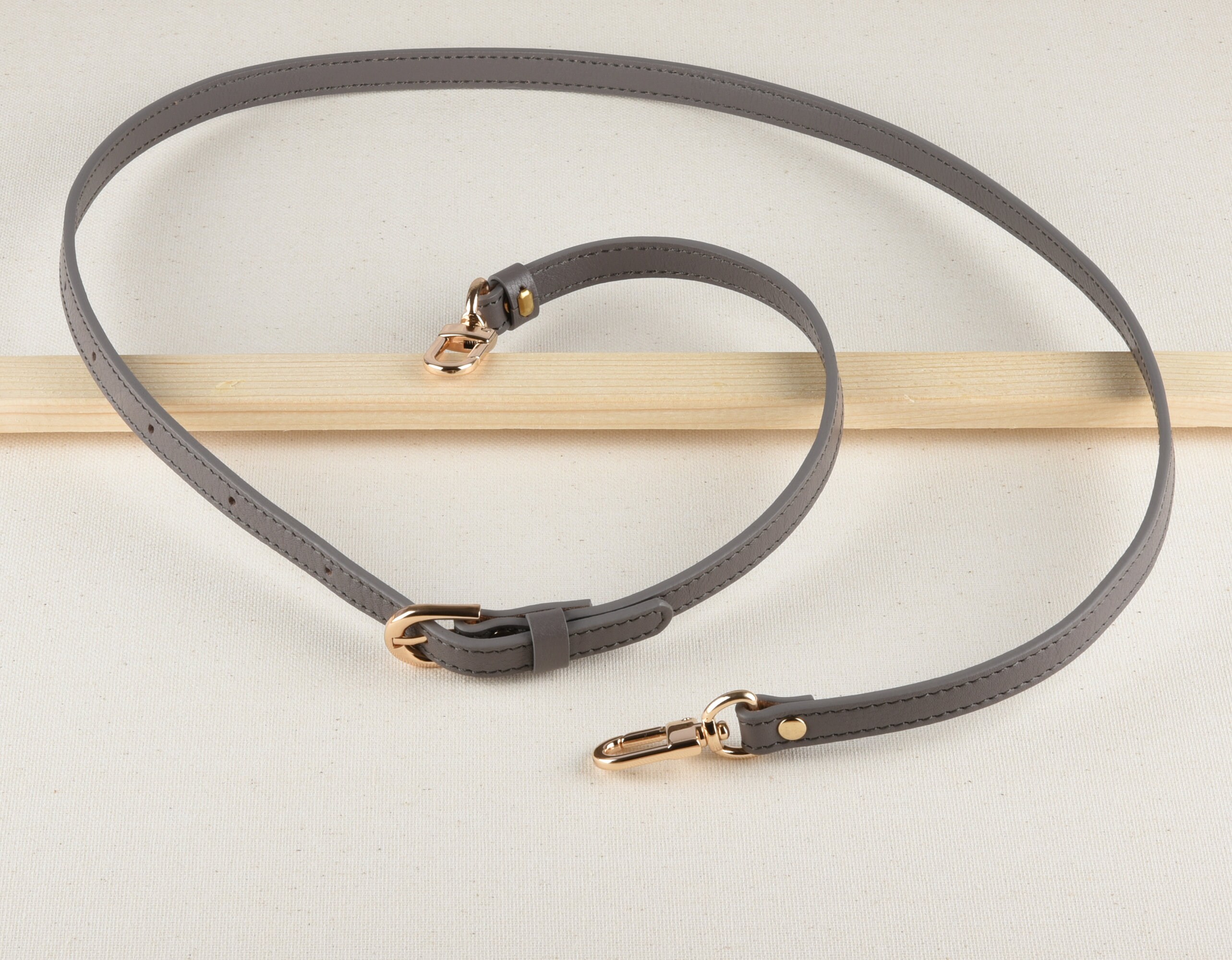 Gray Color Adjustable Faux Leather Bag Strap Crossbody Strap Etsy