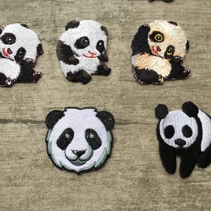 Bügelbild Panda Applikationen Bekleidungszubehör Bild 2