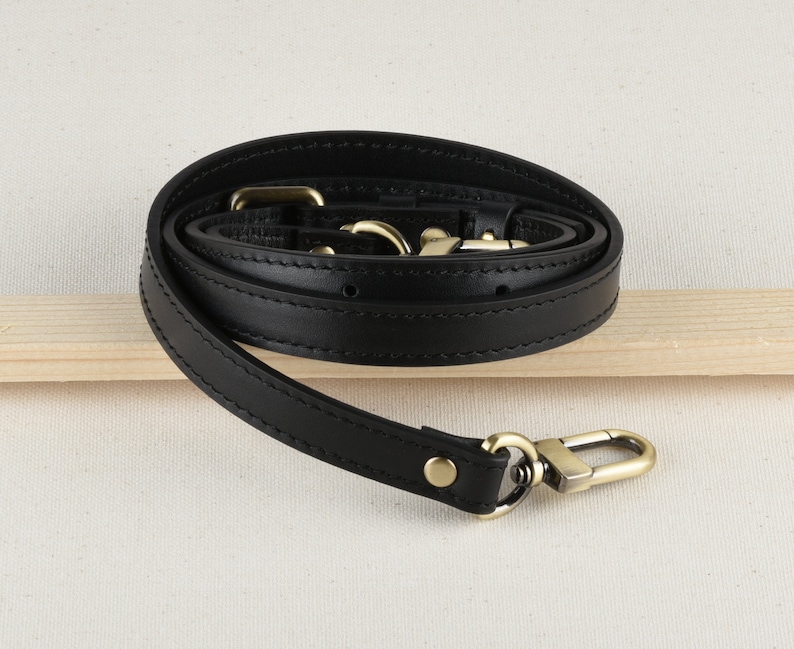 Black Adjustable Faux Leather Bag Strap Crossbody Strap for - Etsy