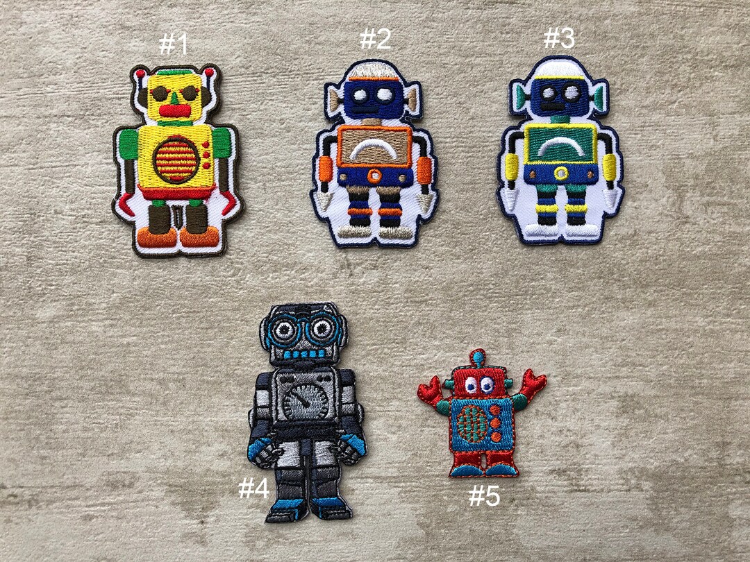 Alien Robot Iron on Patch - Etsy