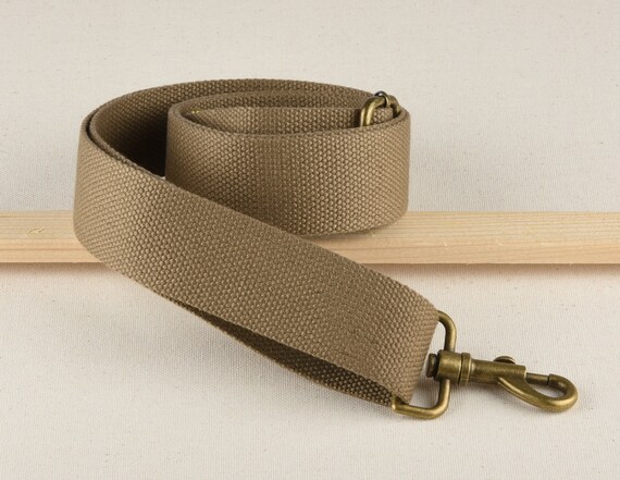 Khaki Canvas Bag Strap Adjustable Crossbody Bag Strap Replacement Etsy