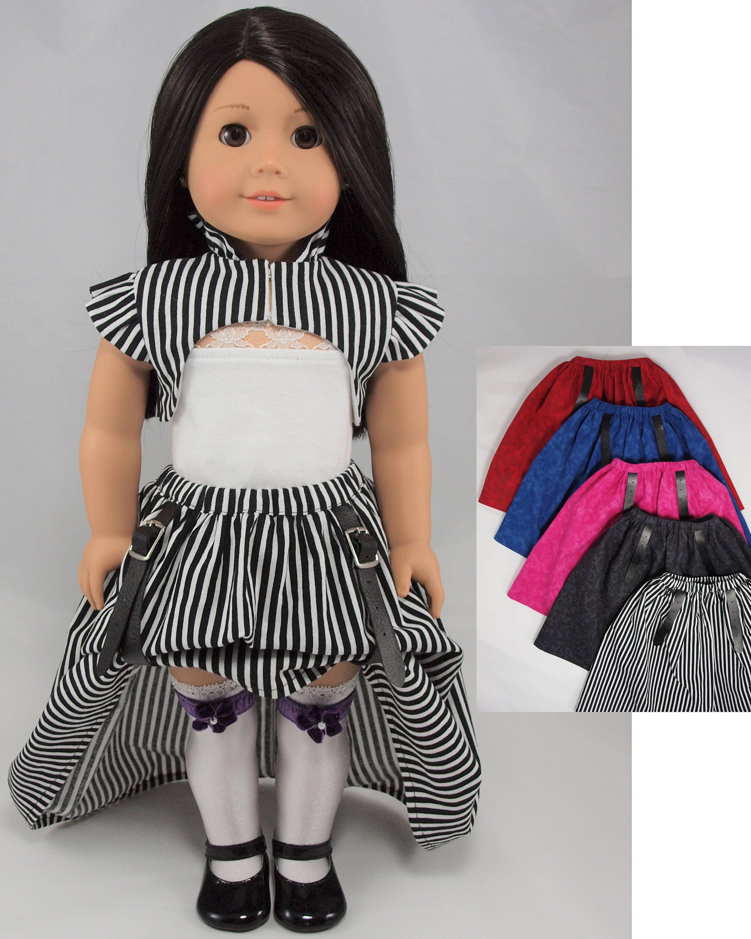 Skirt w/ adjustable hikes 18 Girl Doll clothes. Etsy