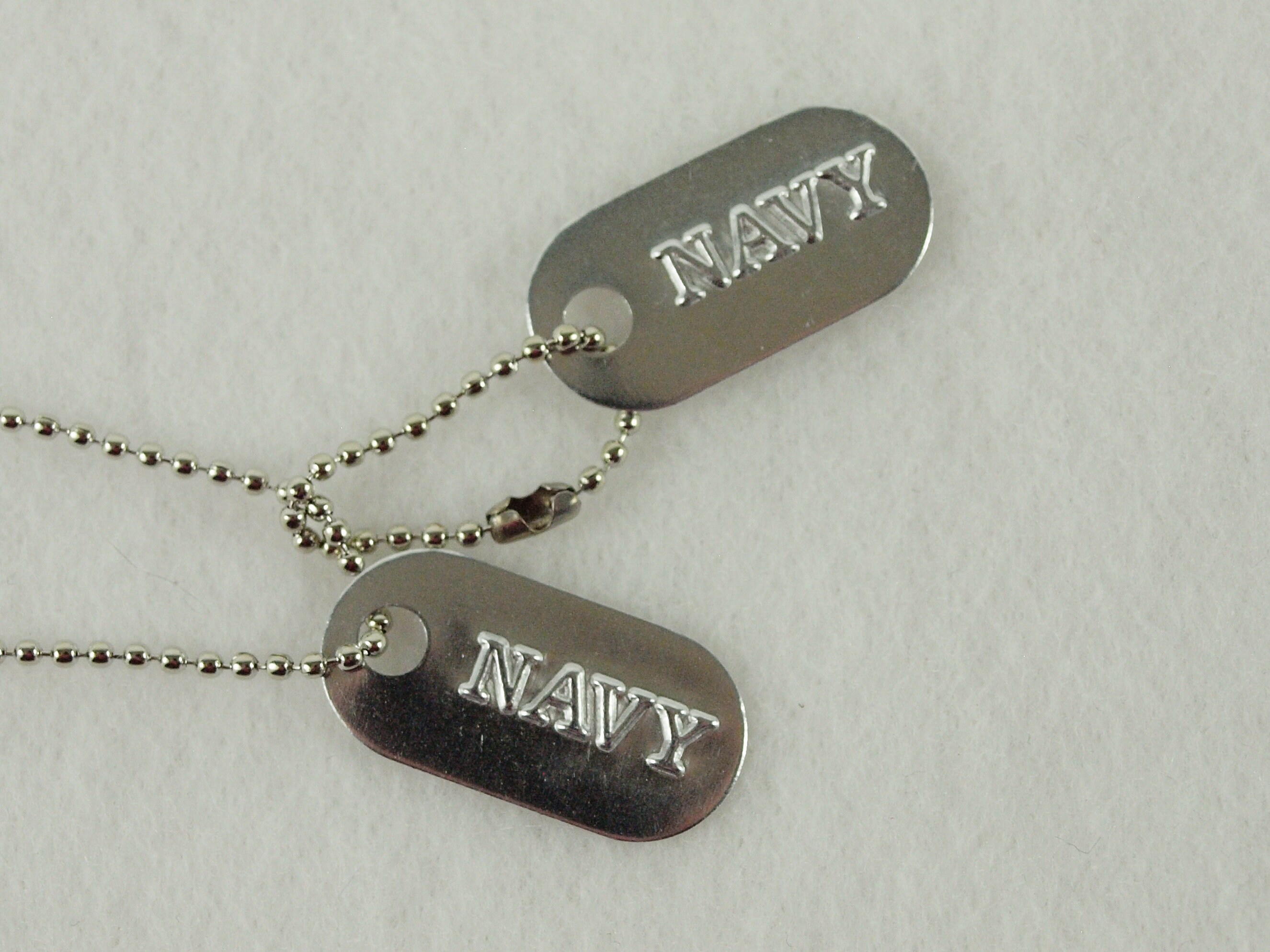 Ball Chain Necklace Set for Military Dog Tags – GoTags