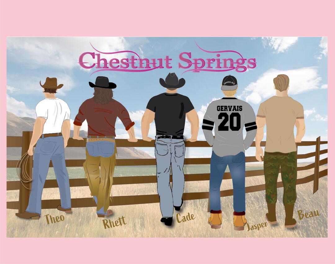 Licensed Chestnut Springs Male Characters Sticker - Etsy