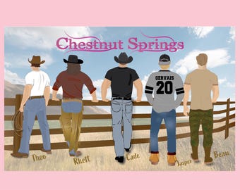Licensed Chestnut Springs Male Characters Sticker