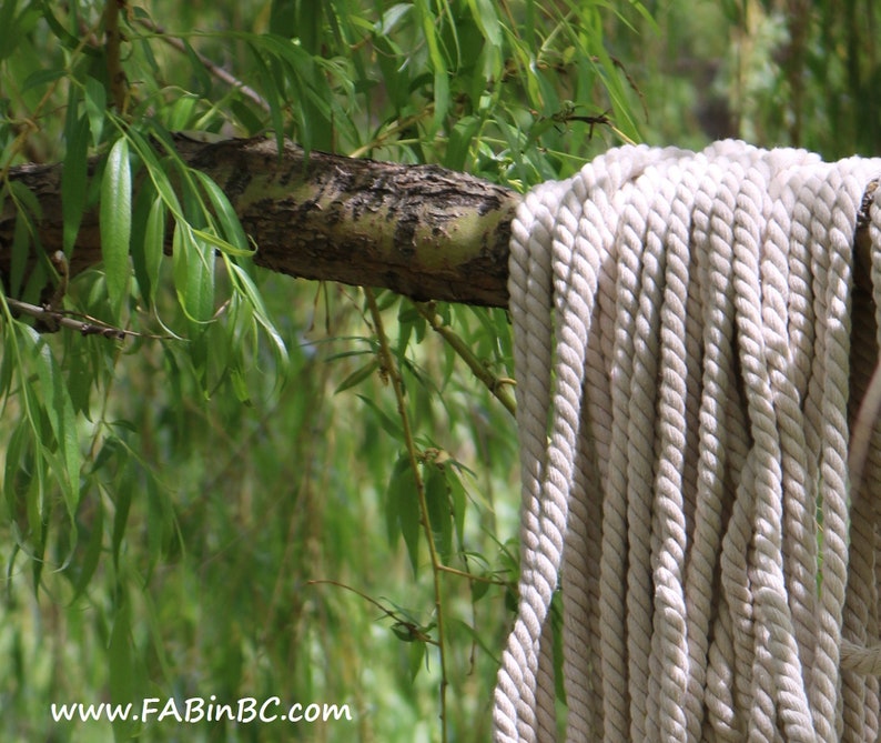 natural super-soft twisted rope for all crafts 5m Recycled Cotton Rope Yarn 10mm-12mm