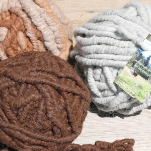 Llama Sanctuary Art Yarns - Super Bulky Bumpy Llama & Alpaca Rug Yarn image 1