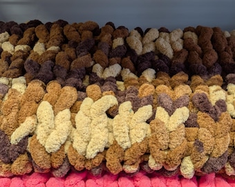 JUMBO Vegan Chenille Hand Knitting/Blanket Yarn - 100% to ANIMAL CHARITY !