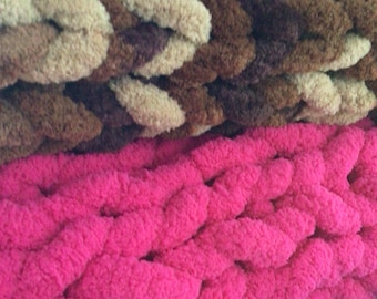 250 Yds Knot-Free Vegan Chenille Jumbo Yarn FREE SHIPPING