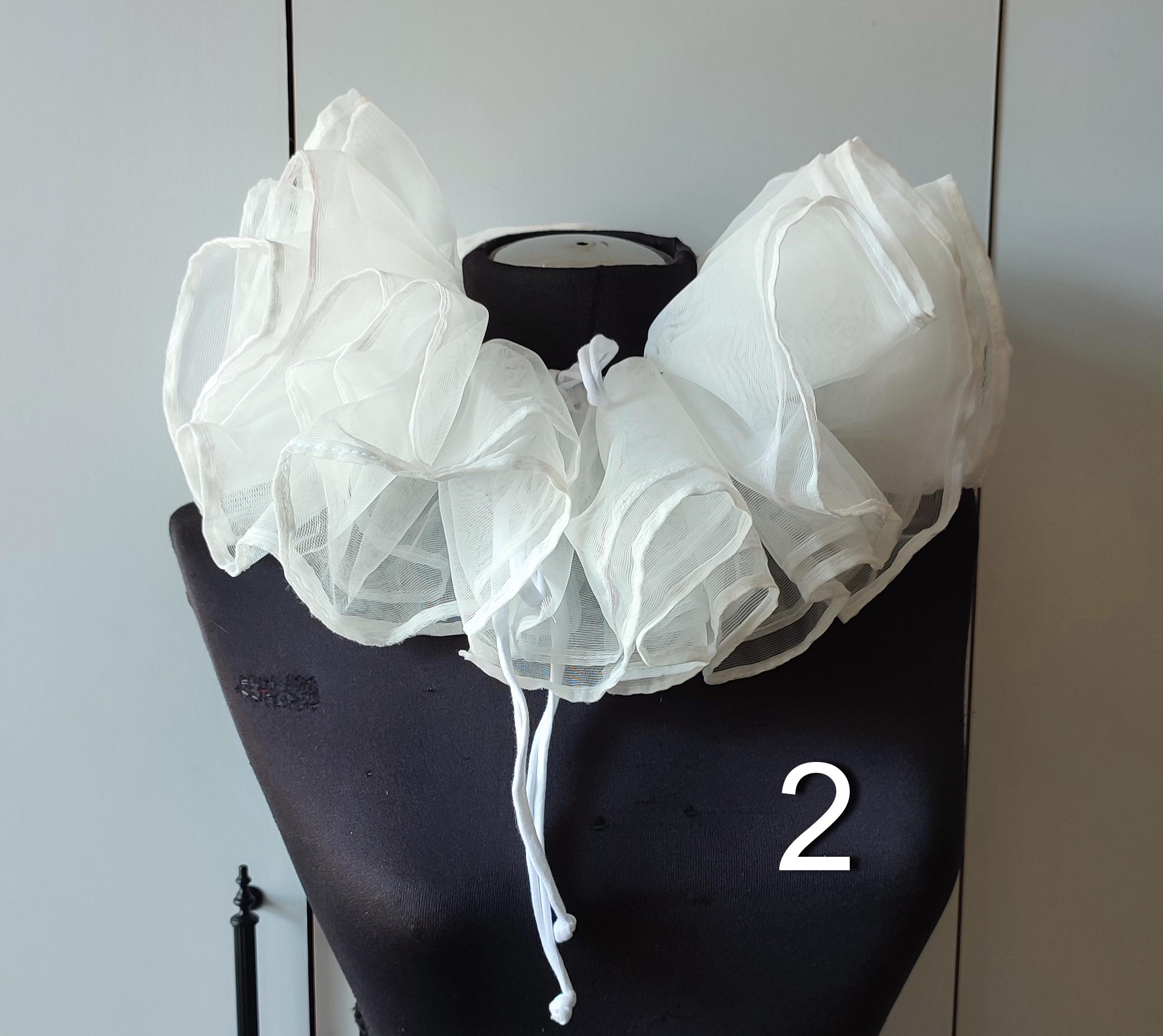 Huge Ruffle Clown Collar Ruff, Big Neck Collar Costume Accessory - Etsy