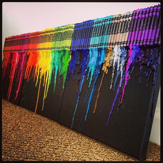 Items similar to The Best Crayon Canvas Art EVER on Etsy