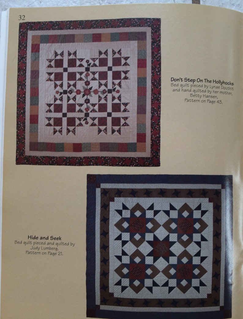 Destash Book Sewing Patterns Four Blocks Say More Quilted Wall Hanging Pattern Quiltsy Destash Quilt Patterns