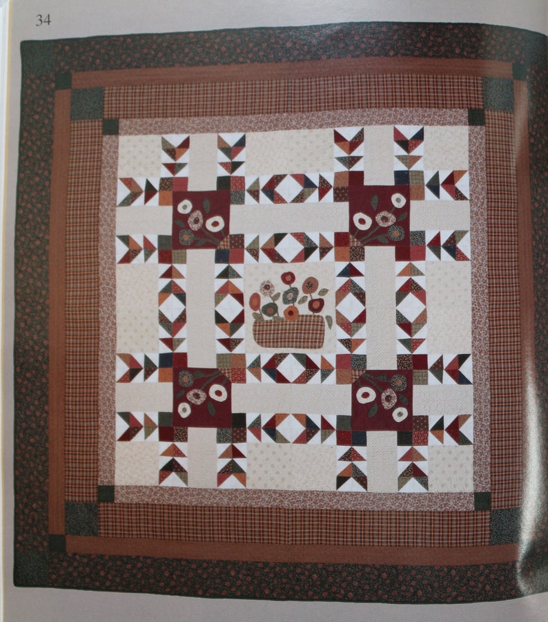 Destash Book Sewing Patterns Four Blocks Say More Quilted Wall Hanging Pattern Quiltsy Destash Quilt Patterns