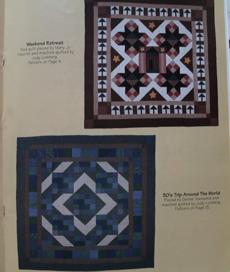 Destash Book Sewing Patterns Four Blocks Say More Quilted Wall Hanging Pattern Quiltsy Destash Quilt Patterns