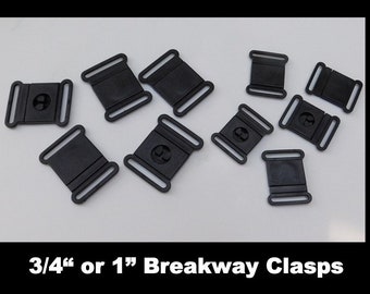 Black+White EXCEART 60 Pcs Break Away Safety Clasps Plastic Bracelet Clasps Safety Clasp Buckle for DIY Necklaces Bracelets Jewelry Ribbon Lanyards Craft Making