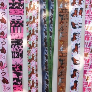 3 Yards - Pferde - Ripsband - Ihre Wahl Stil - Einseitig 2,5 cm